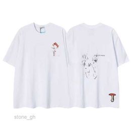 lanvins Men's T-shirts Lanvin v Ove Fpg Galler and Women's Couple's Street Trend T-shirt Designer's 10 J5KU