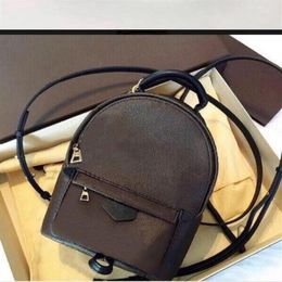 Fashion Palm Springs Backpack Mini genuine leather children backpack women printing leather281q