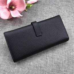 Women wallet fashion single zipper pocke men women leather wallet lady ladies wallet long purse Holders with Belt box HB10236D