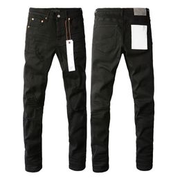 Men jeans stacked men jeans hole light blue dark Grey brand man long pants trousers streetwear denim skinny slim straight biker jean top quality pants designer jeans