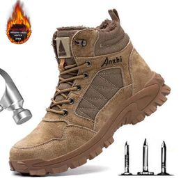 Boots Winter Work Shoes Safety Antismash Antistab Sneakers Steel Toe Male Boot Indestructible M023 231027