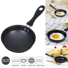 Pans 1PCS Mini Cast Iron Wok Non-stick Frying Pan Egg Magic Smokeless Dumpling Oil Small Universal