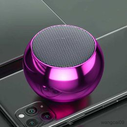 Mini Speakers Small Gadget Mini Portable Speaker Metal Case Bluetooth 5.0 Parable One Button Gift Sub-woofer Wireless Music Box