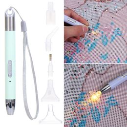 Arts and Crafts Diamond Painting Drill Pen with Light 5D Tool 2 Modes DIY Embroidery Tools 231027