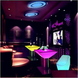 Commercial Furniture Party Decoration Led Luminous Bar Table Ktv Coffee Tea Desk For Holiday Home Garden Nightclub Site Layo Homefavor Dhyrc