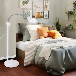 Table Lamps Click To Enlarge Magnifier Floor Lamp LED Magnifying Light 5 Diopter Salon Beauty Loupe Gooseneck