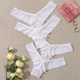 Women's Panties Aundies See Through White Thong Woman 's Underwear Sexy Lingerie 2 Pack Solid Set 231027