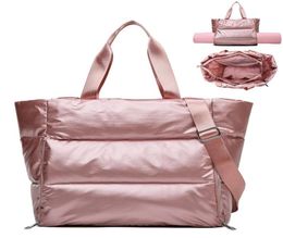 Women Gym Sports Bag Waterproof Swimming Yoga Mat Blosa Pink Weekend Travel Duffle Bag for Women Sport Fitness Shoulder Handbag7799579