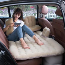 Interior Accessories Car Inflatable Travel Mattress Bed Universal Back Seat Multifunctional Sofa Pillow Outdoor Camping Cushion