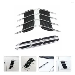 Pairs Side Vent Car Sticker Bonnet Vents Conditioner Outlet Paste Abs Accessories