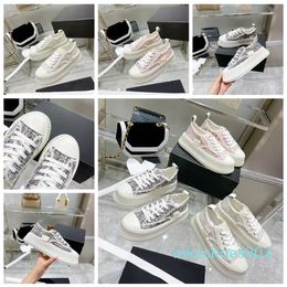 Fashion Top Designer real leather Handmade Canvas Multicolor Gradient Technical sneakers women famous shoe Trainers by