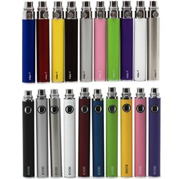 Ego-T Evod Pil 650mAh 900mAh 1100mAh Vape Kalem Pil E Sigara Pilleri 510 Atomizer Buharlaştırıcı için 10 Renk Diş Edeceği