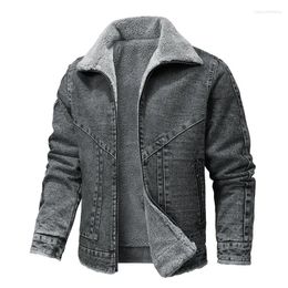 Men's Jackets Men Winter Denim Fleece Warm Jeans Coats Good Quality Male Casual Outwear Clothes 5XL