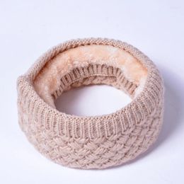 Scarves Women Men Fashion Female Winter Warm Scarf Solid Chunky Cable Knit Wool Snood Infinity Neck Warmer Cowl Collar Circle