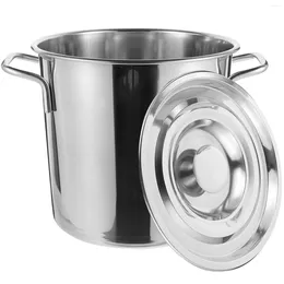 Double Boilers Large Soup Bucket Stewed Pot Stainless Steel Crawfish Boiler Kitchen