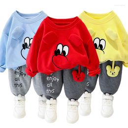 Clothing Sets Children For Baby Boys Girls Cartoon Pullover Sweatshirt Pants 2Pcs Infant Casual Oufits Kids Tracksuits