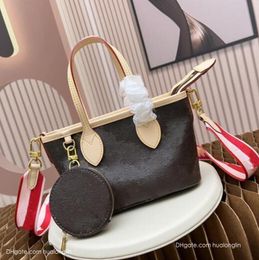 Wholesale Luxury fashion bag tote women designer handbag purse with pouch letters flowers shoulder bags ladies free shipping