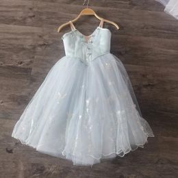 Stage Wear Professional High Quality Custom Size Colour Kids Girls Women Adult Performance Ballet Costumes Long Romantic Tutu