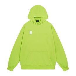 Designer hoodie men women clothing kangaroo bag hooded sweater matcha green pullover sweatshirts long sleeve loose Cotton Fleece Pullover shirts hoodies Size XS L