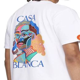 Casablanc Tshirt Summer fashion Mens Womens Designers T Shirts Long Sleeve Tops Luxurys Letter Cotton Tshirts Clothing Polos Short278y