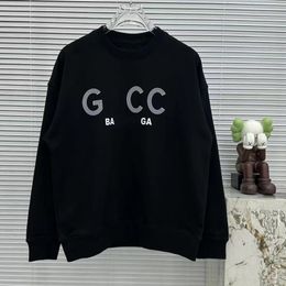 23ss New Designer Printing Crewneck Warm Men Women Fashion Street Pullover Sweatshirt Loose Hoodie Couple Top Reflective Size S-5XL. M46