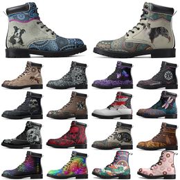 DIY Classic Martin Boots Non-slip in autumn winter Versatile fashion Customized Unisex warm Fashion Versatile Elevated Casual Boots 15968