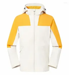 Men's Jackets Customized Logo Unisex Waterproof Jacket Outdoor Sport Breathable Trekking Hiking Ski Softshell Rain Windproof Coat LS-6607