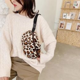 Waist Bags Corduroy Packs Ladies On Sale 2023 High Quality Autumn High-capacityAnimal Prints Leisure Pochete