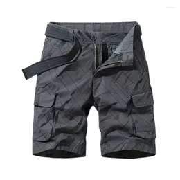 Men's Shorts 2023 Summer Casual Men Cotton Cargo Fashion Geometric Knee Length Comfortable For Streetwear Plus Size