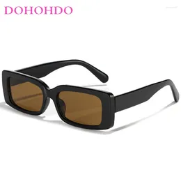 Sunglasses DOHOHDO 2024 Fashion Rectangle For Women Men Personality Ins Trendy Y2K Sports Male Sun Glasses UV400 Outdoors