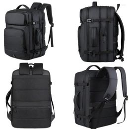 School Bags Large Capacity Laptop Backpack Expandable Men's Waterproof Notebook USB Charging Sports Travel Bag Pack Backpacks For Men