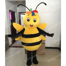 Christmas Bee Mascot Costumes Halloween Fancy Party Dress Cartoon Character Carnival Xmas Advertising Birthday Party Costume Unisex Outfit