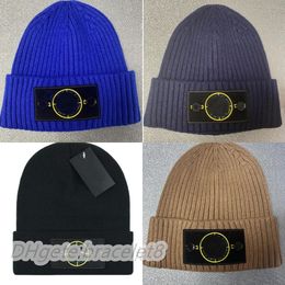 Fashion Designer Stones beanie Brand Hats Letter Men Women winter Warm Wool Hat Unisex Couple Ski Caps high density knitted hat