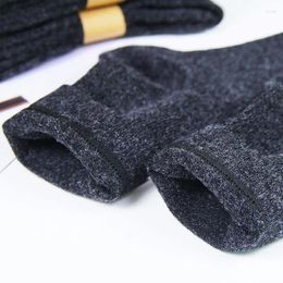 Men's Socks 5pairs Wool Blended Men Spring Winter Warm Deodorant Soft Calcetine Sock Business Casual Male Crew