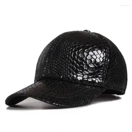Berets Men's Hats Classic Crocodile Pattern Baseball Real Leather Caps Spring Autumn Adjust Size Visor Cap Snapback Male Bone Dad's Hat