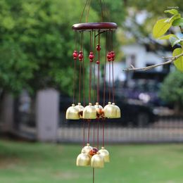 Decorative Figurines 1PCS 10 Bells Copper Wind Chimes Hanging Feng Shui Outdoor Living Windchimes Garden Home Decoration