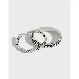 Cluster Rings Uniorsj 925 Sterling Silver Jewellery Vintage Style Small Round Beads Open For Women