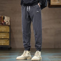 Men's Pants Trendy Fashion Track Autumn And Winter Loose BreathableCasual Micro Elastic Soft All-Match Sweatpants