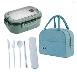 Dinnerware Lunch Box Durable Easy To Clean Heat Resistance No Odor Not Leak Tableware Double-layer Compartment Hygienic