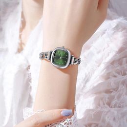 Wristwatches Advanced Feeling Hand Chain Watch Women's Bracelet Quartz Small Square Alloy Waterproof