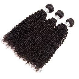 Indian Virgin Hair Kinky Curly Wholesalae 3 Bundles Hair Extensions Natural Colour Kinky Curly Double Wefts