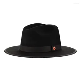 Berets I Pure Wool Top Hat Patch Vintage British Style Fedora