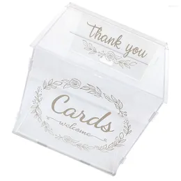 Party Supplies Box Card Wedding Boxes Lock Suggestion Holder Money Gift Donation Letter Slot Complain Ballot Birthday Urn Weddings