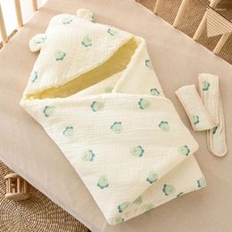Blankets Cotton Blanket Swaddles Wraps Quilt Stroller Baby QX2D