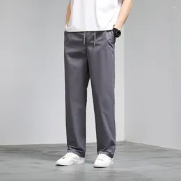 Men's Pants KRCVES Casual Oversized Overalls Trousers Spring And Summer Thin Loose Elastic Waist Versatile Fashion 9-Point