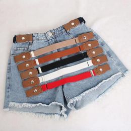 Belts Adjustable Jeans Pants Stretch Canvas Buckle-Free Belt Waist Kids