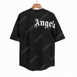 Men's Tshirts Palms Palm Angel Pa t Shirts Ss Letter Loose Casual Unisex Round Neck Short Sleeve Men Women Lovers Style Boyfriend Gift Tshirt Angels Kzn