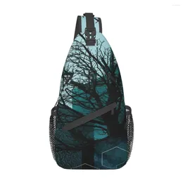 Duffel Bags Teal Tree Geometric Chest Bag Trendy Polyester Fabric Out Nice Gift Customizable