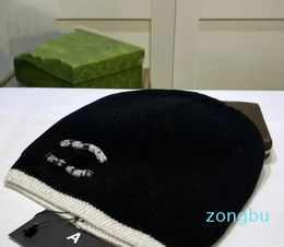 Designer Brand Luxury Beanie Women's Autumn and Winter New Fashion Small Frag