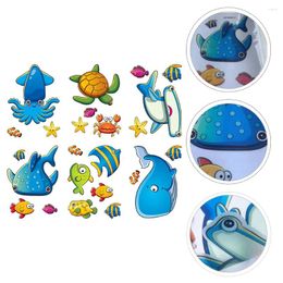 Bath Mats Anti-slip Cartoon Wall Sticker Bathroom Anti-skid Stickers Bathtub Decor Baby Floor Non-skid Decorative Non-slip Marine Animal